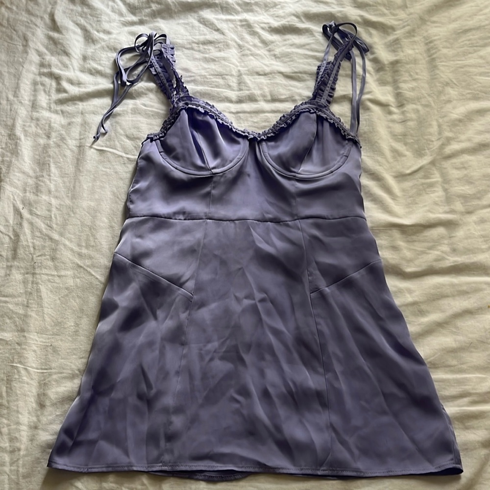Lilac For Love and Lemons mini bustier dress